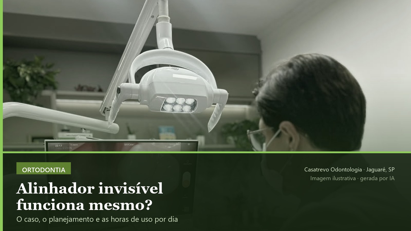 Escaneamento digital em andamento no consultório da Casatrevo Odontologia